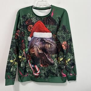 You Look Ugly‎ Sweatshirt XL Christmas TRex Dinosaur Party Pullover Novelty NEW